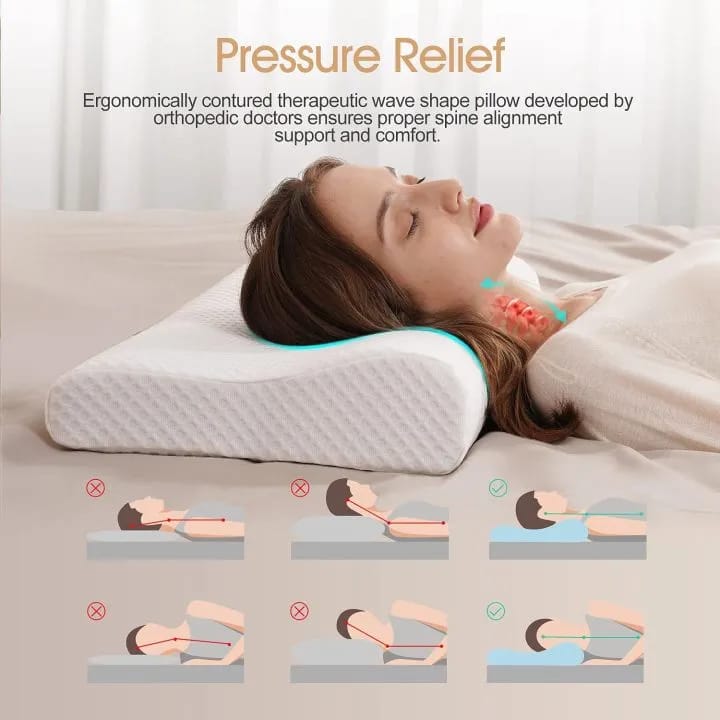 Memory Foam Pillow For Best Sleep and No Neck Pain - image 2