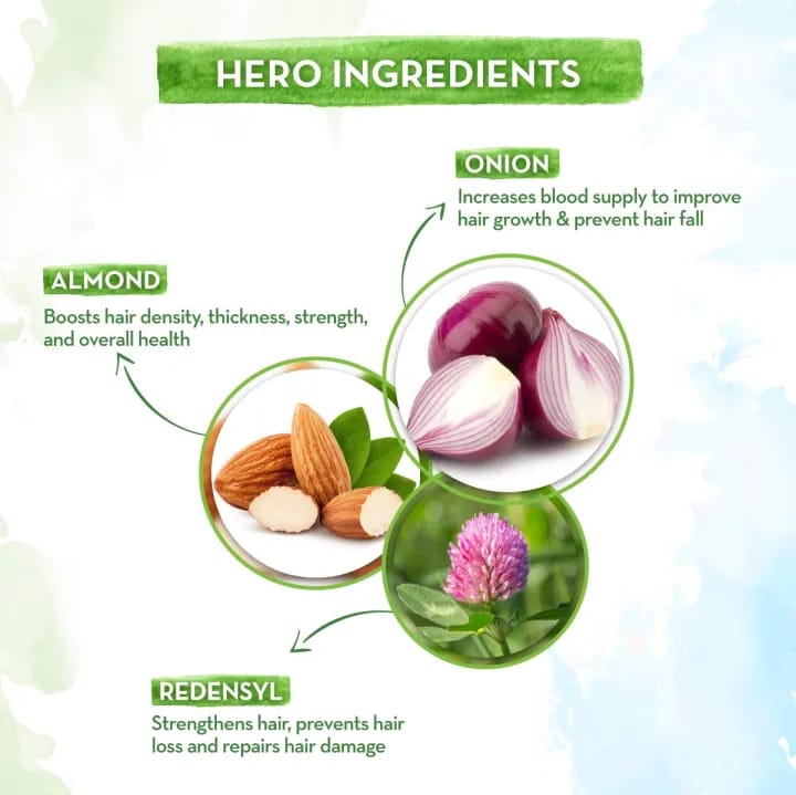 Mamaearth Onion Hair Oil For Hair Growth With Onion & Redensyl For Hair Fall Control - 250Ml - image 3