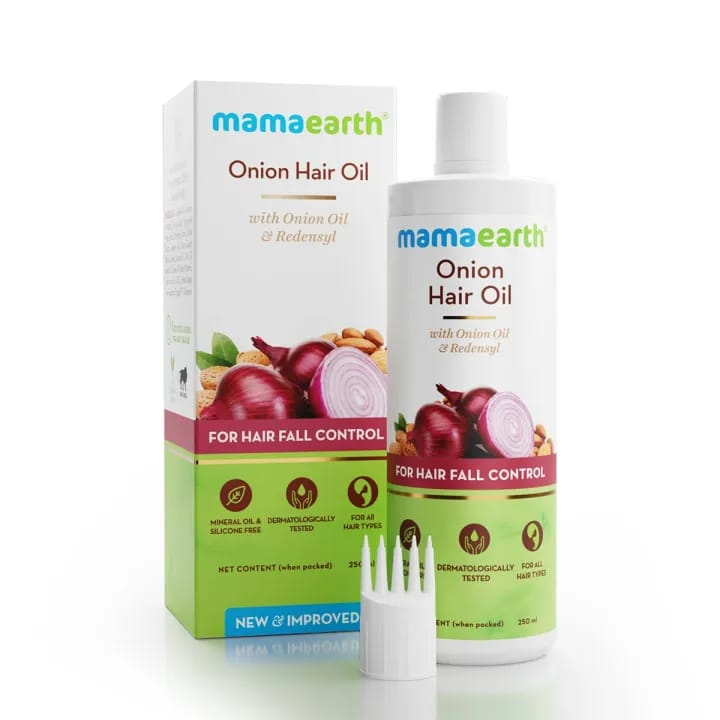 Mamaearth Onion Hair Oil For Hair Growth With Onion & Redensyl For Hair Fall Control - 250Ml - image 2