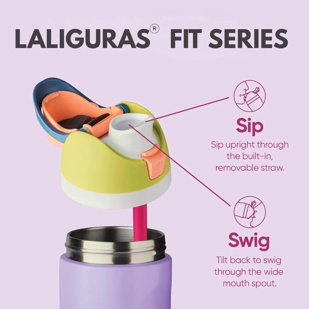 Laliguras FIT Series 950Ml ( Hot Pink Color ) | Double Wall Stainless Steel Tumbler Leak-Proof Straw Drinkware Sports Water Bottle For Adults Vacuum Insulated - image 4