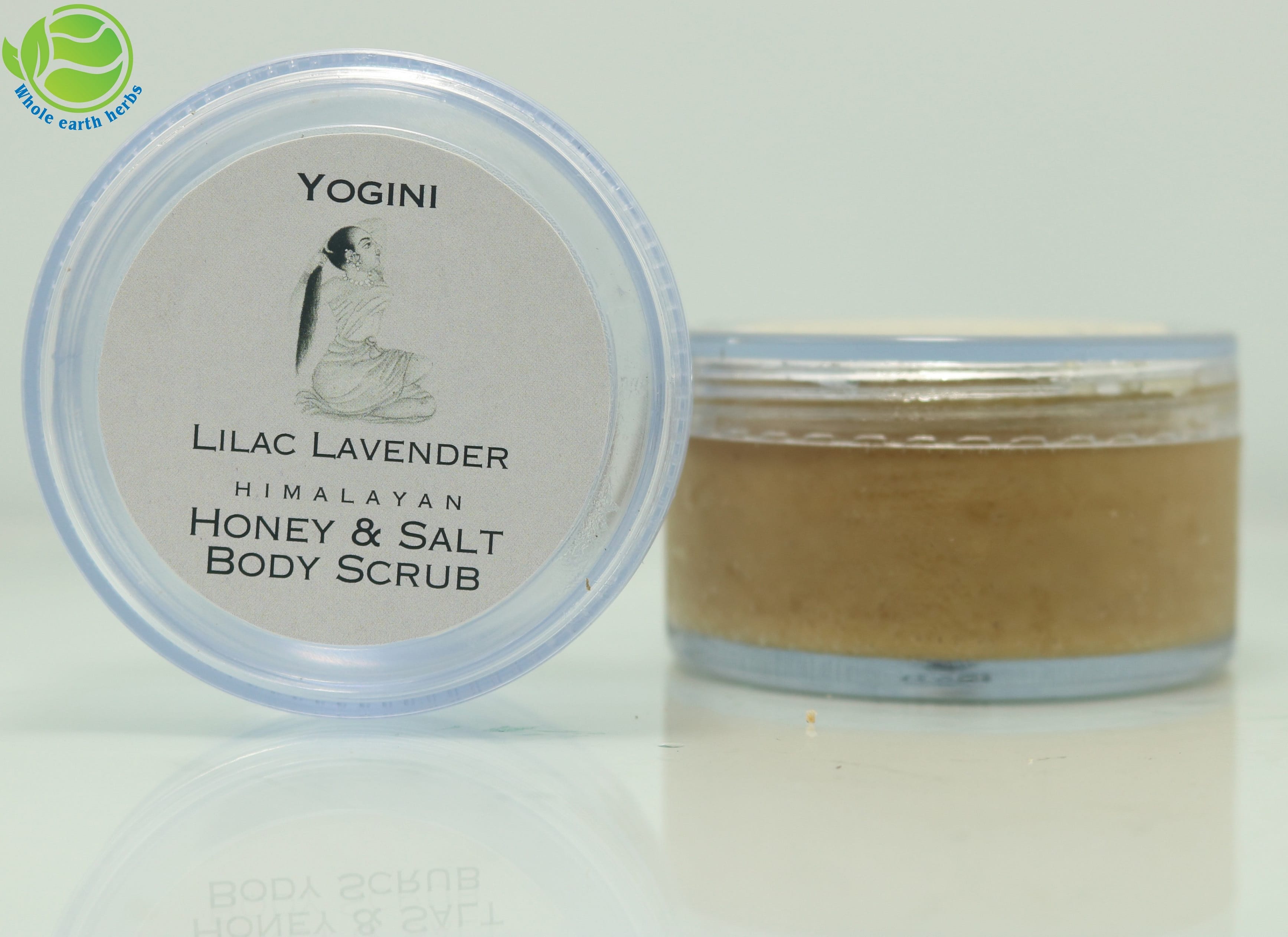 Whole Earth Herbs Yogi Yogini Range - Yogini Lilac Lavender Himalayan Honey & Salt Body Scrub 75 gm - image 2