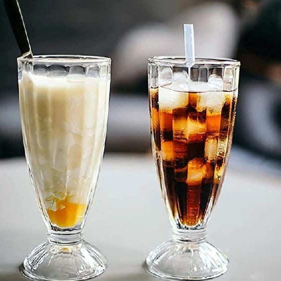 Jingyuan Lassi Milkshake Juice Glass Cup Mug Set Of 2 Pcs 360 Ml JF-16201 - image 1