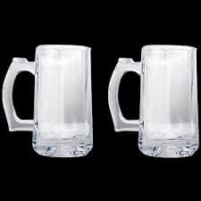 Yujing Transparent Beer Glass Mug With Handle 370ML-Set Of 2 YJZB-5817 - image 3