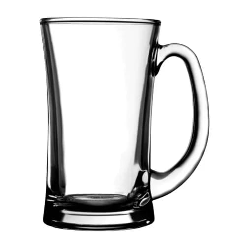 Yujing Transparent Beer Glass Mug With Handle 370ML-Set Of 2 YJZB-5817 - image 2