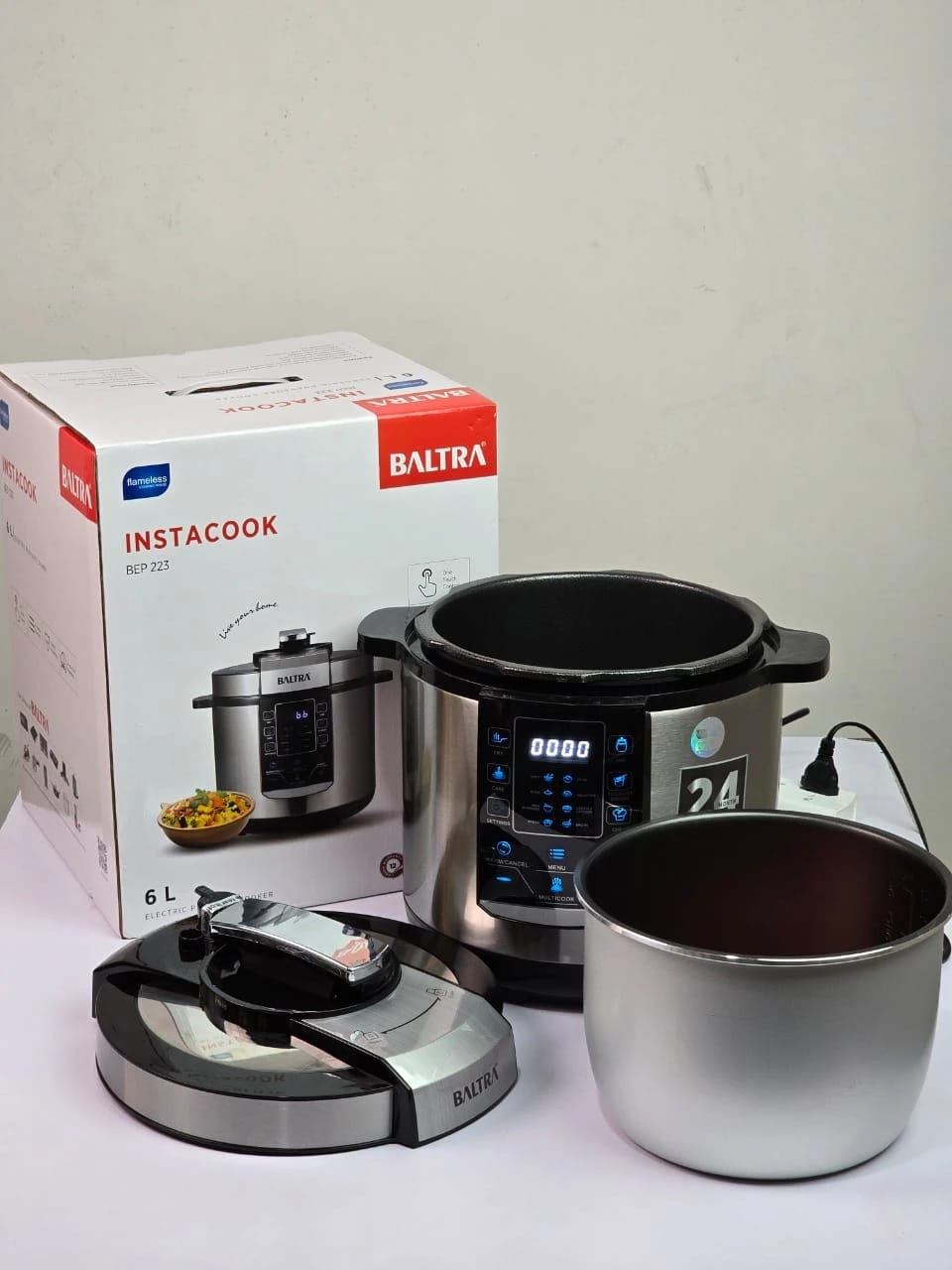 Baltra Electric Pressure Cooker 6 Liters Insta Cook BEP 223 - image 2