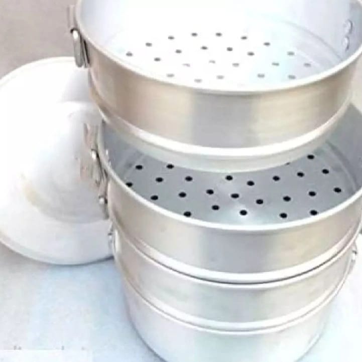 9 Inch Aluminum Momo Steamer 3 Tiers - image 2