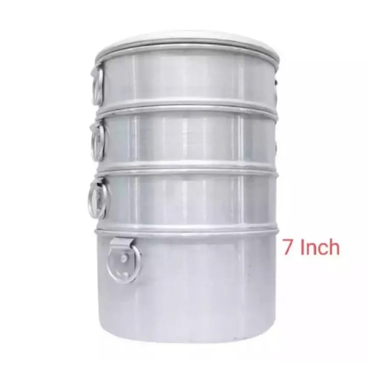 7 Inch Aluminium Momo Steamer 3 Tiers - image 1