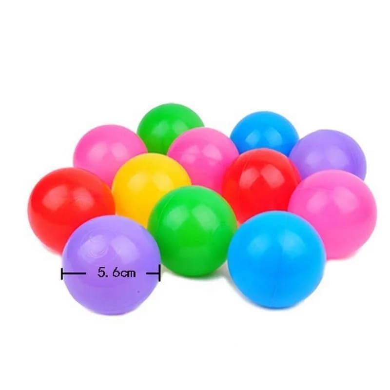 Colourfull Plastic Balls Toys 12 Pcs