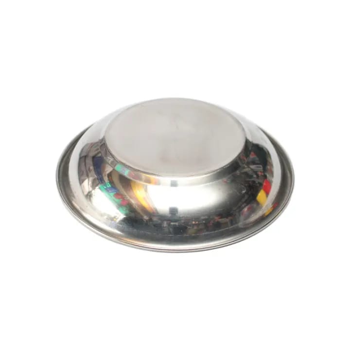 Steel Color Plain Small Plate 5 Inch-Set Of 6 - image 2
