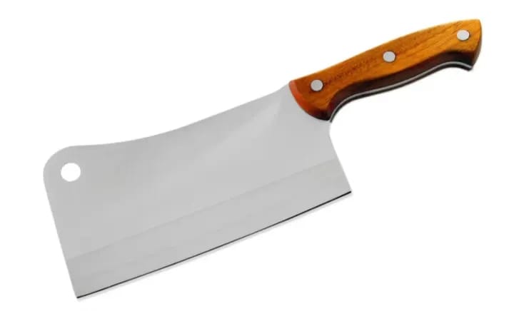 Stainless Steel Heavy Knife With Wooden Handle - image 2