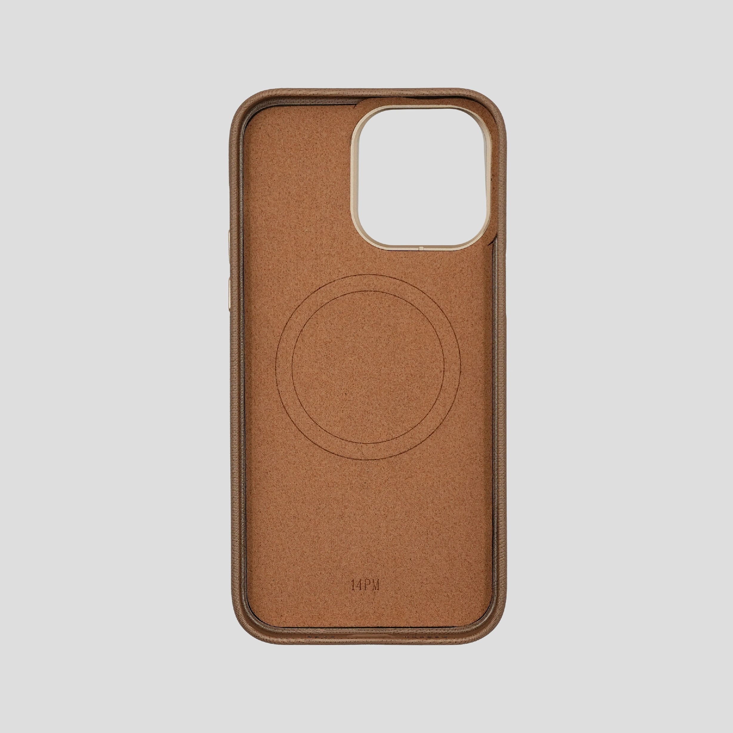 Tan Leather MagSafe Phone Case For IPhone 16 Pro Max Slim Protective Cover - image 2