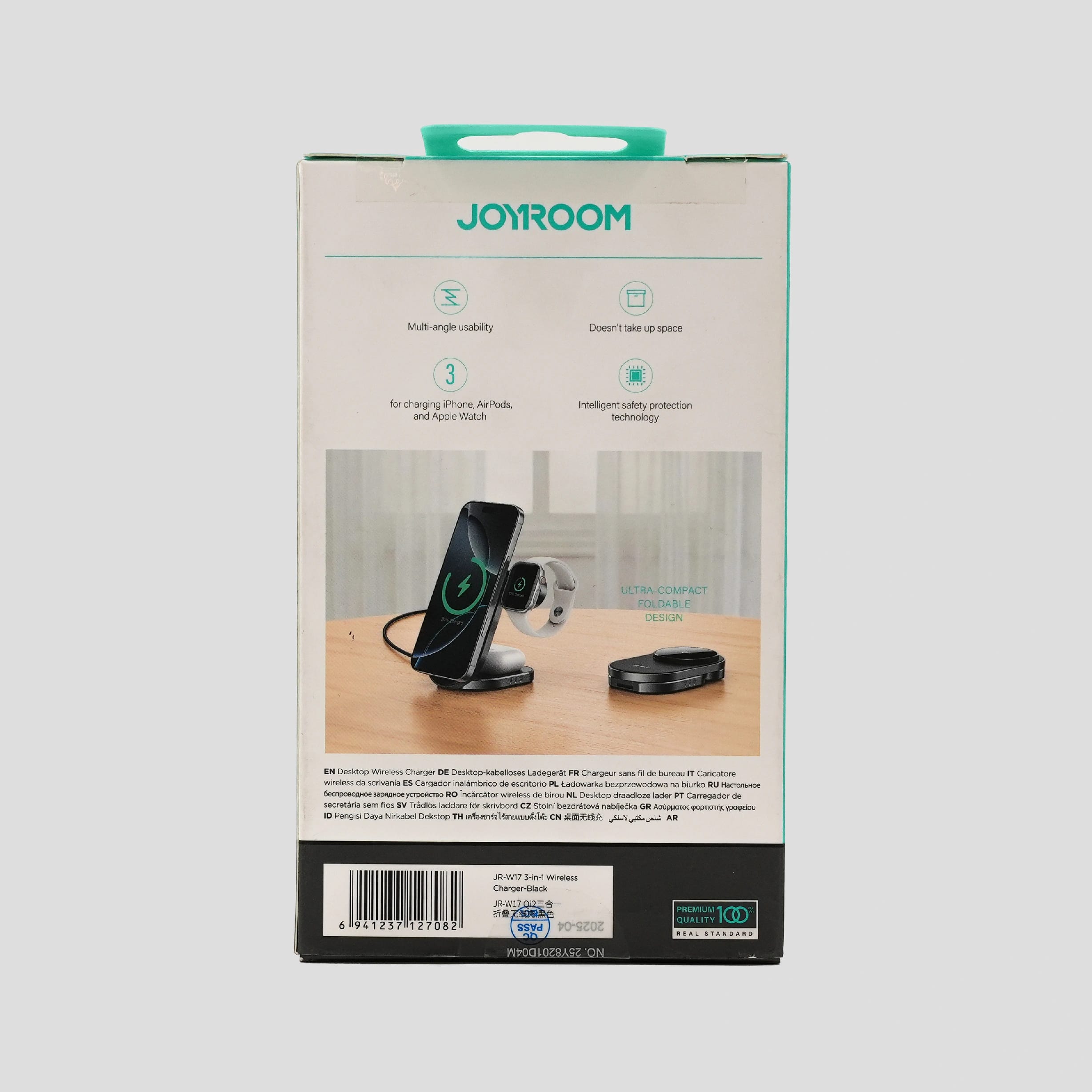 Joyroom JR-W17 3-In-1 Wireless Charger Stand Fast Charging Dock For IPhone Apple Watch AirPods - image 5