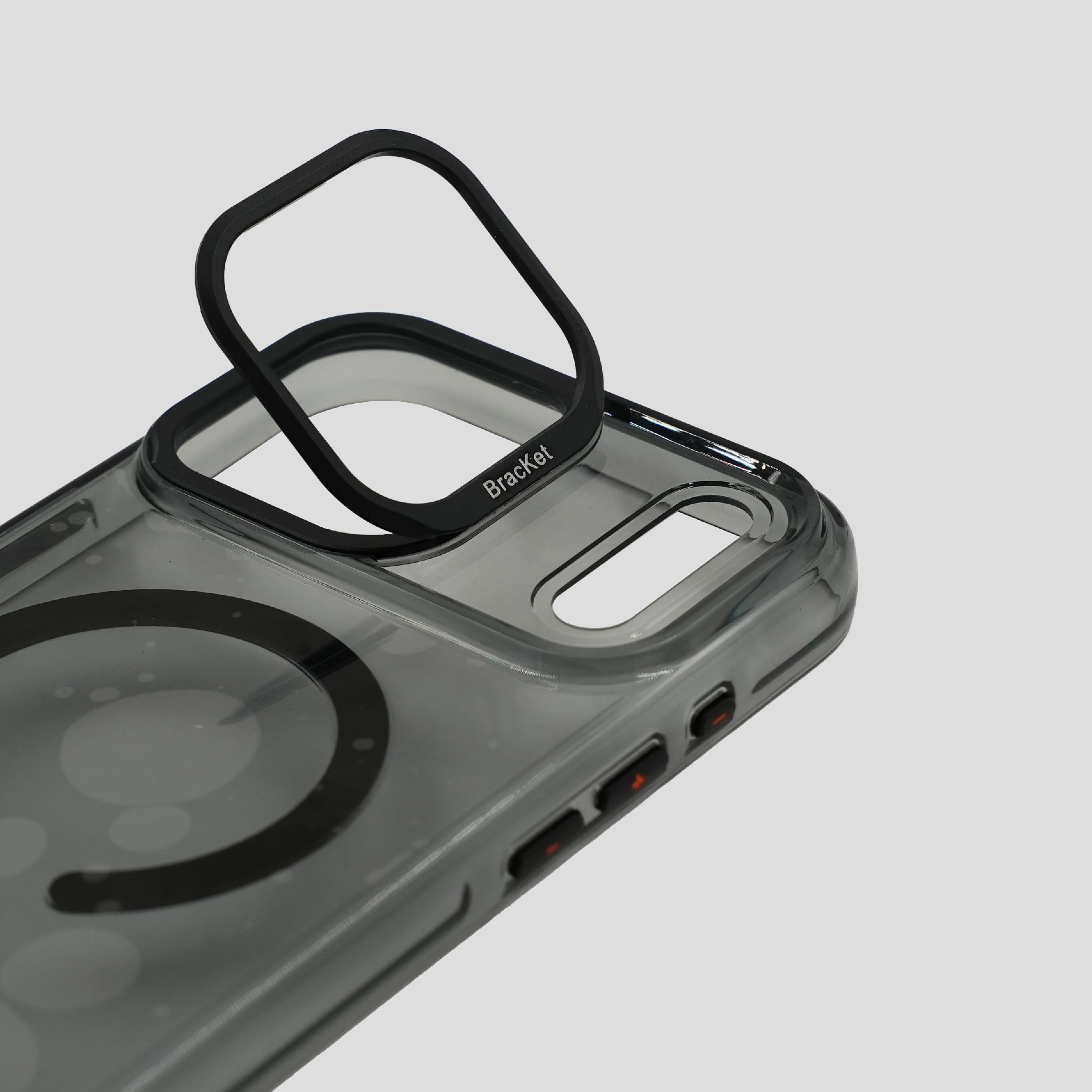 Clear Phone Case For IPhone 17 Pro Max With Built-In Magnetic Ring And Integrated Kickstand - image 2