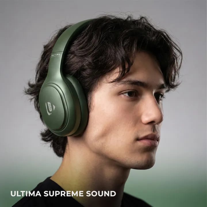 Ultima Bass 430 Headphones with 60 Hrs Playback Time, Ultima Supreme Sound, Game Mode (40ms), 40mm Drivers, Bluetooth Headphone, Voice Control, Environmental Noise Cancellation Wireless Over The Ear Headsets, Clear 4 Mic for Calls, BT 5.4 - image 2