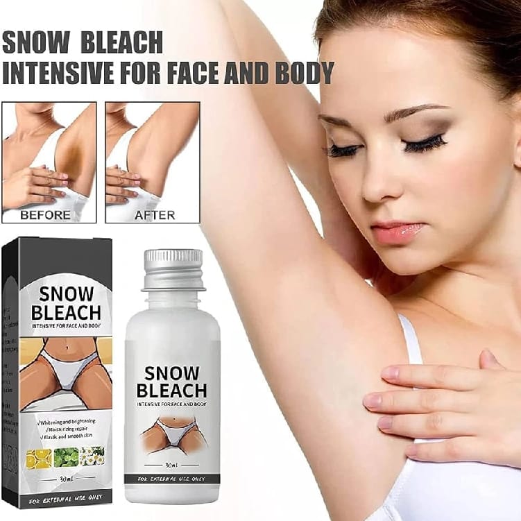 Snow Bleach For Face Body Dark Remover On Knees, Underarm & Joints For Women - image 3