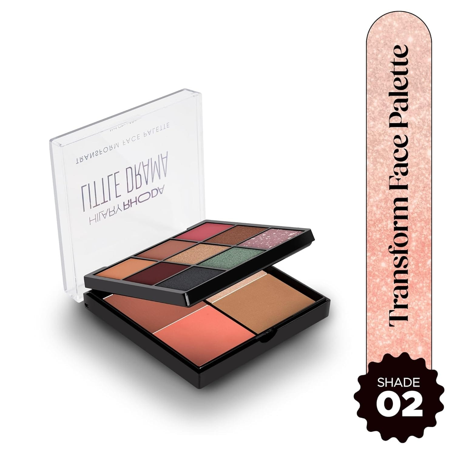 All In One Makeup Palette 9 Eyeshadows 2 Blush Highlighter Contour Travel Friendly Kit Shade 2 - image 3