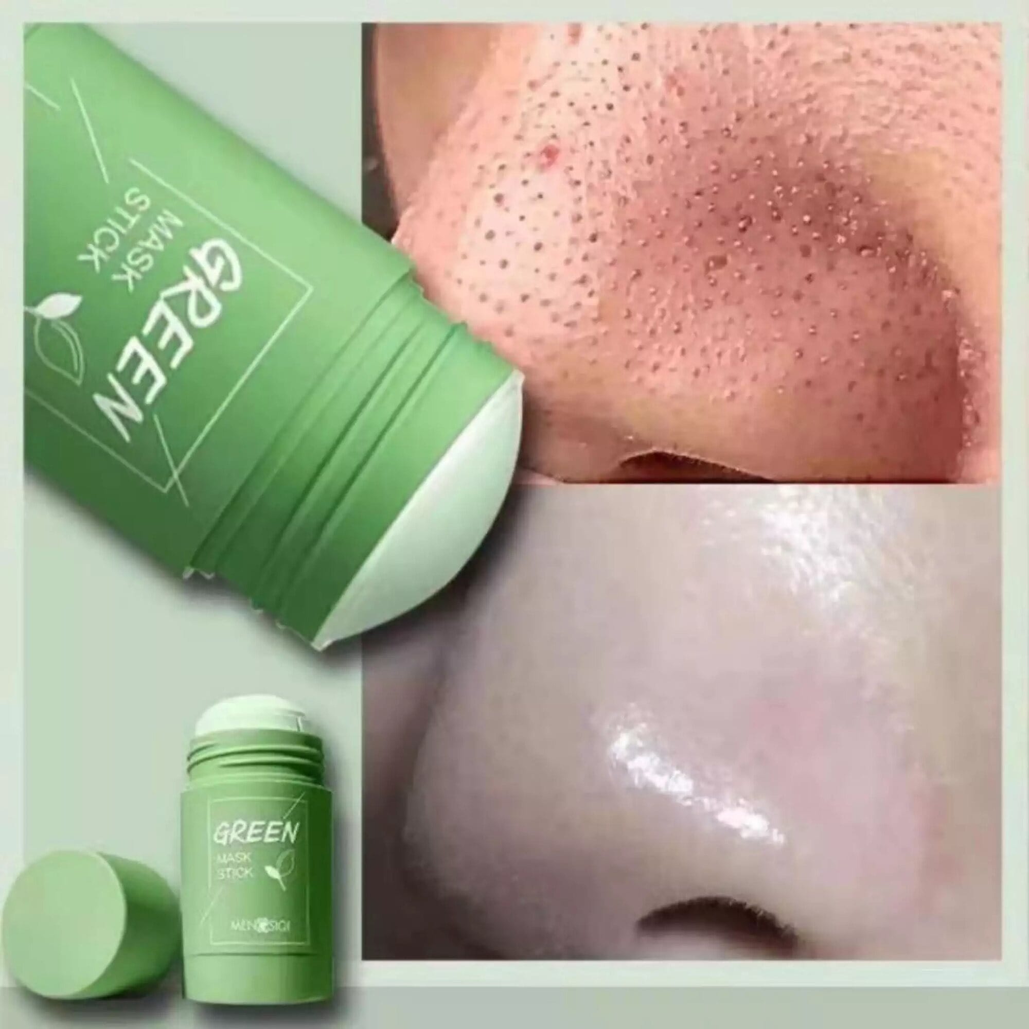 Green Tea Purifying Clay Stick Mask Deep Clean Pore Control Oil Control Face Mask Stick - image 3
