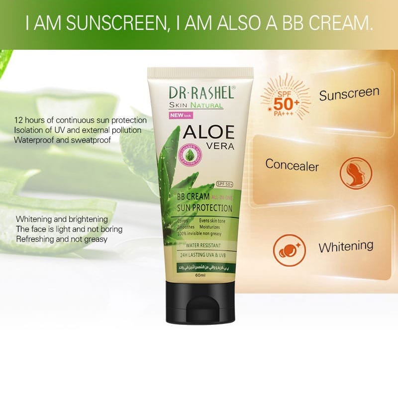 Dr Rashel Aloe Vera Sun Cream Water Resistant Sunscreen 60 G SPF 50+ - image 2