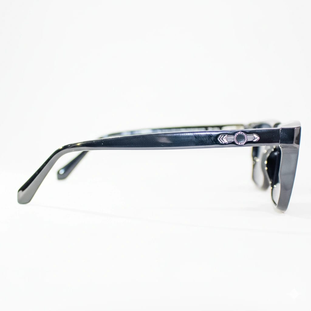 Women'S Oversized Square Sunglasses In Polished Black - image 2