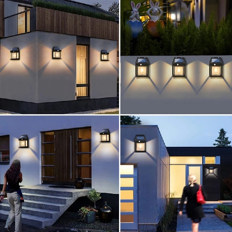 LED Solar Wall Light Outdoor Waterproof Lamps With Motion Sensor Garden Light By Oju Store - image 3