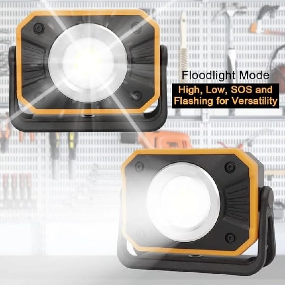 Portable COB Flood Work Light Type-C Rechargeable Working Light Tent Lamp With Power Bank - Oju Store - image 5