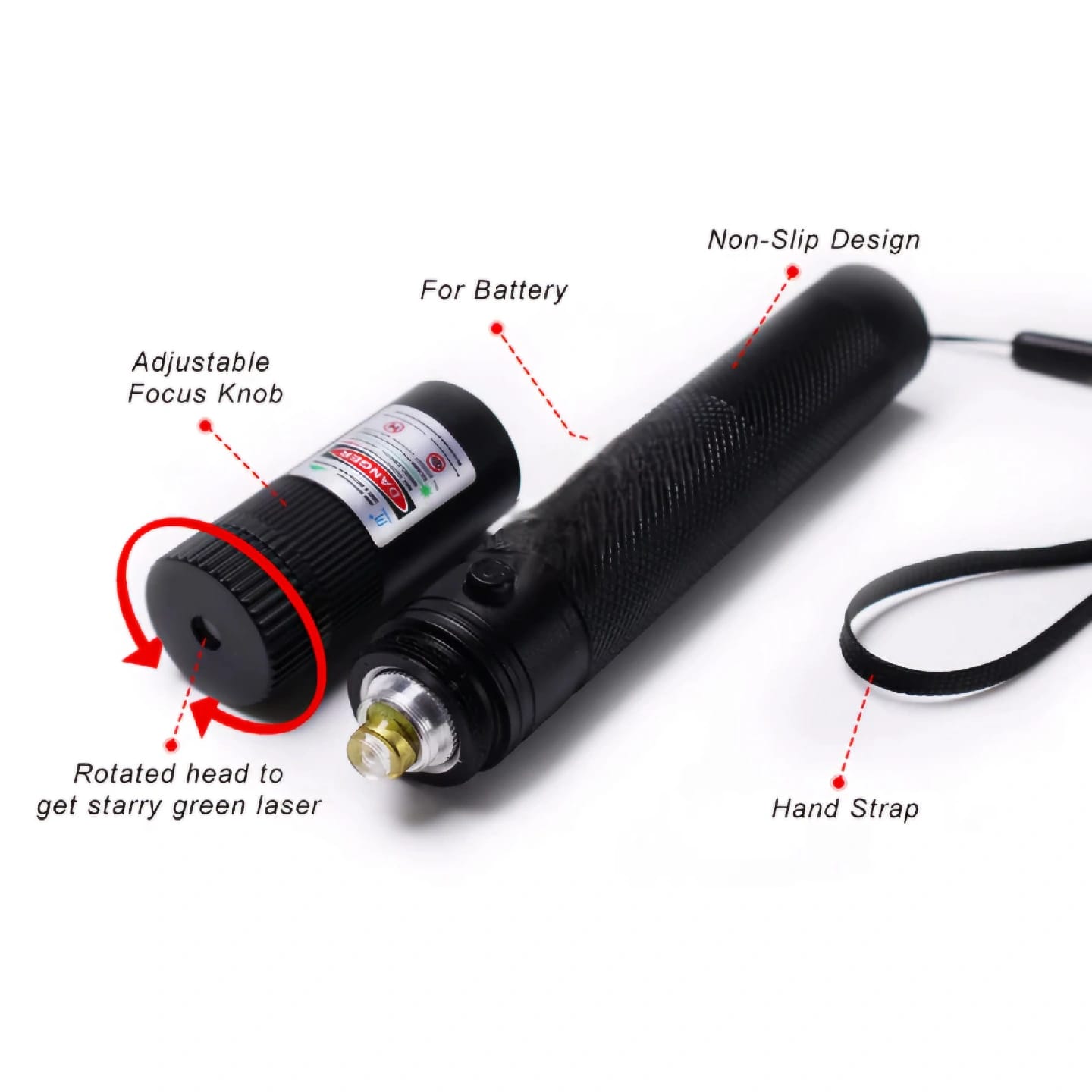 Rechargeable Red Laser Pointer Light For Disco, Presentation, Desired Targets, Projection Screen Or Video Monitor, Museum ,Presentations, Tour Guides, Pointing, Costruction Inspection And More - image 3