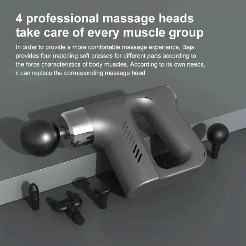 Electrical Rechargeable Fascial Massage Gun – Deep Tissue Muscle Relaxer For Pain Relief & Recovery - Ojustore - image 4