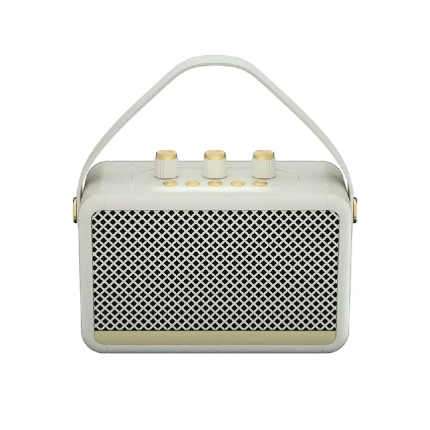 Vintage Portable Bluetooth Speaker 5.3 Wireless Outdoor Subwoofer With Bass Control & 10+ Hours Playtime - Ojustore - image 1