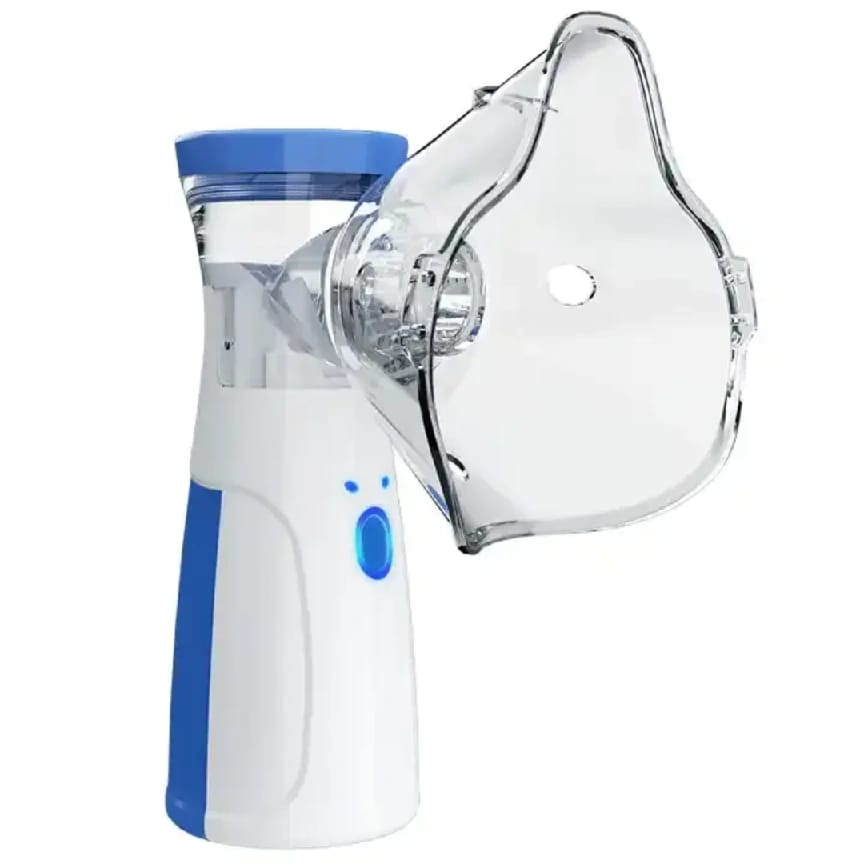 Portable Mesh Nebulizer Handheld Ultrasonic Nebulizer For Kids & Adults Quiet & Efficient Inhaler For Asthma, Cold, Rhinitis & Respiratory Relief - Ojustore - image 1
