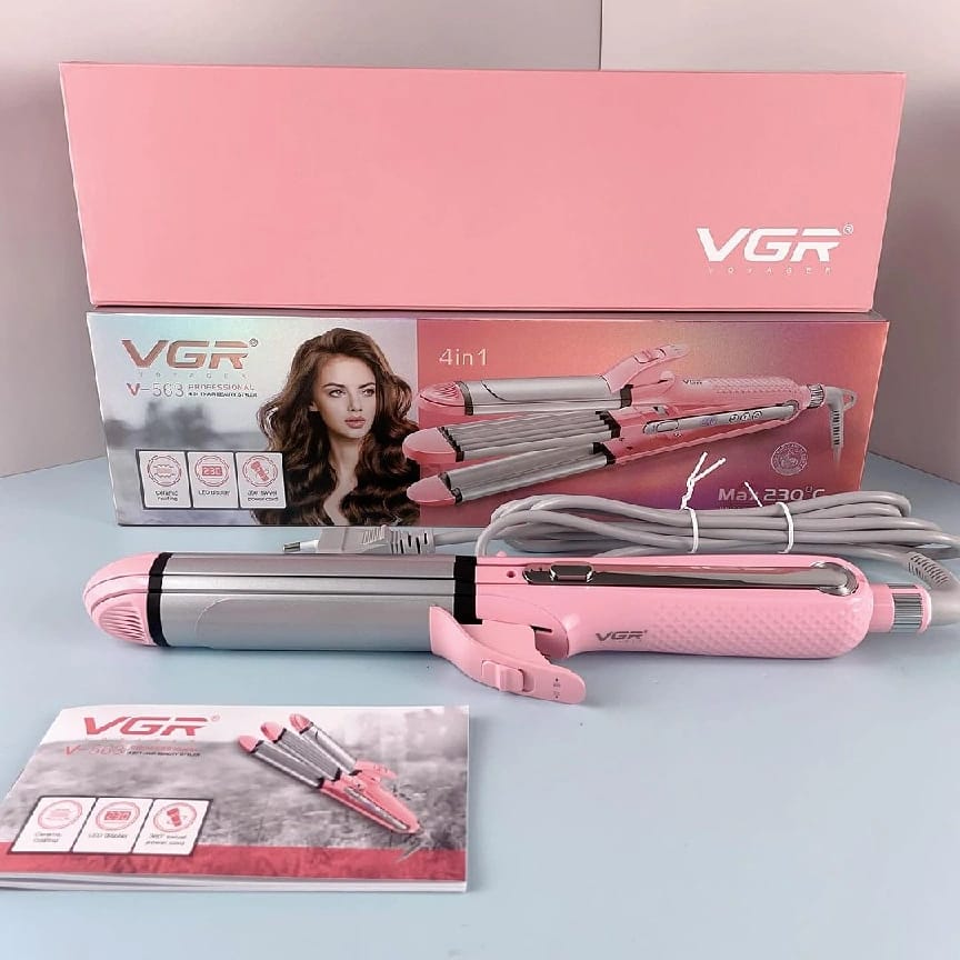 V-563 Professional 4In1 Hair Beauty Styler Hair Straightener And Curler Crimper - Oju Store - image 5