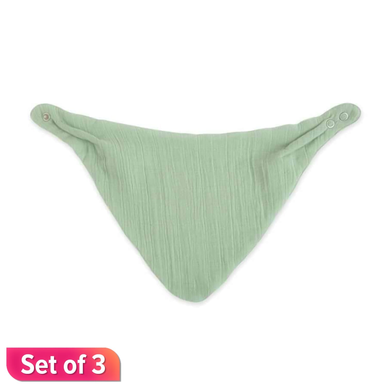Crane Baby Muslin 3Pc Bib Set - River Bc-140Bs-2 - image 3