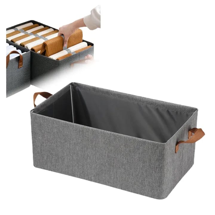 Foldable Wardrobe Clothes Organizer for Jeans, Large Drawer Organizer for Folded Clothes - image 4