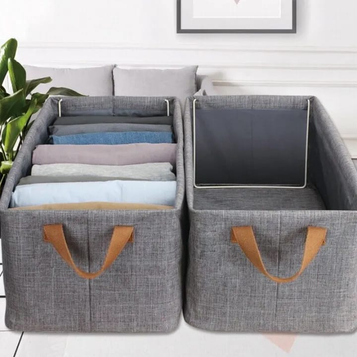 Foldable Wardrobe Clothes Organizer for Jeans, Large Drawer Organizer for Folded Clothes - image 5