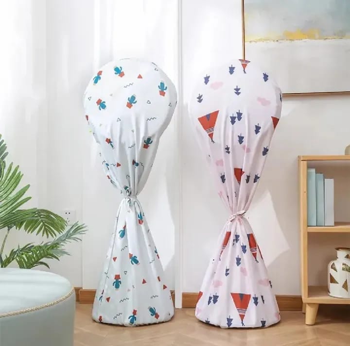 Full Body Dust Proof Round Electric Fan Cover - image 1