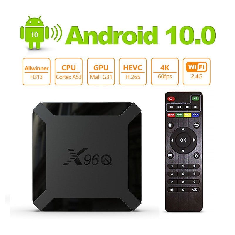 X96Q Android 10 Smart TV Box 2GB Ram 16GB Rom 4K WiFi, MiraCast - image 2