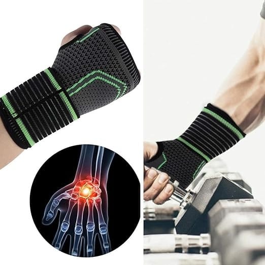 Wrist Band For Men Gym & Women Wrist Wrap With Thumb Loop Straps (Pack Of 1 Only) Gym Accessories For Men Hand Grip & Wrist Support For Gym & Outdoor - image 2