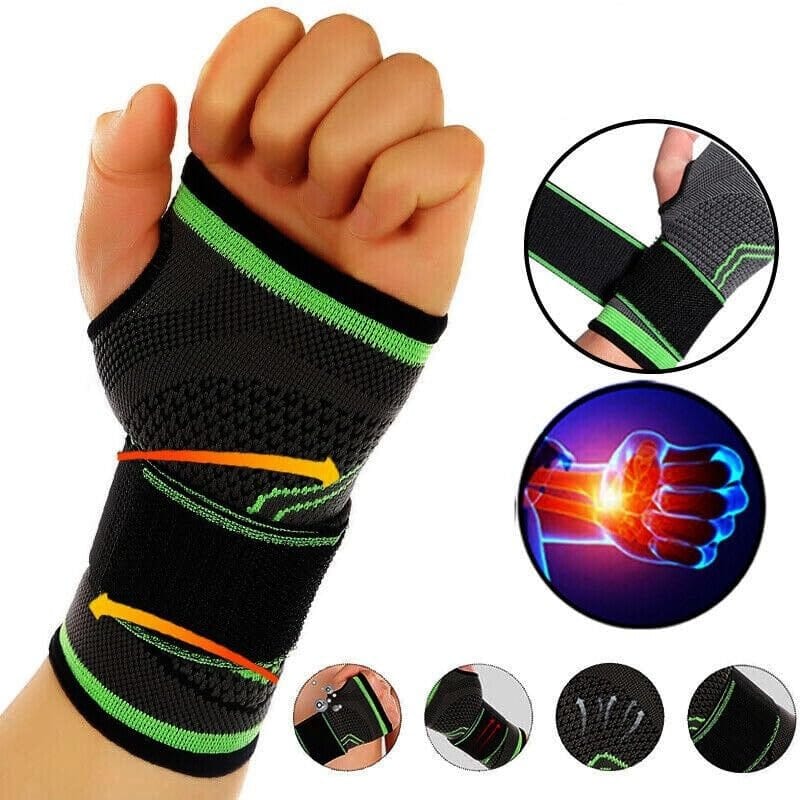 Wrist Band For Men Gym & Women Wrist Wrap With Thumb Loop Straps (Pack Of 1 Only) Gym Accessories For Men Hand Grip & Wrist Support For Gym & Outdoor - image 1