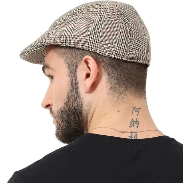 Cotton Linen Peaked Cap Spring And Autumn Men'S British Wind Newsboy Beret Painter(C - image 2