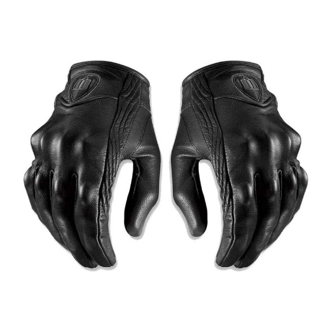 Icon Motorcycle Touch Screen Pure Leather Gloves, Windproof And Warm Riding Motorcycle Gloves Without Holes - image 1