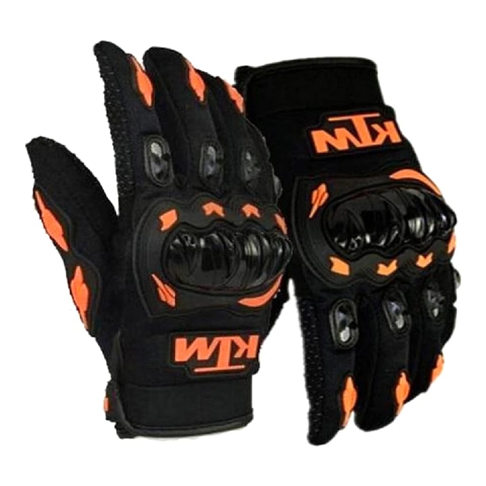 KTM Biker Full Motorcycle Riding Gloves - image 1
