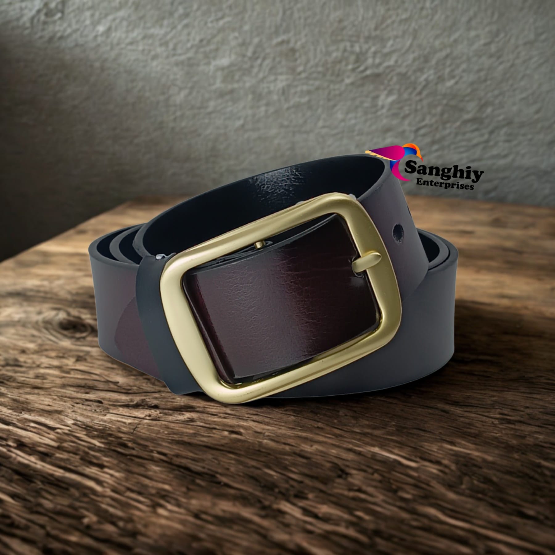 Two Side Reversible Colour Buckle Belt For Men - image 5