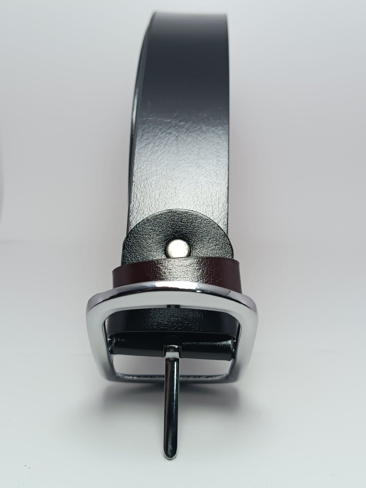 Two Side Reversible Colour Buckle Belt For Men - image 3