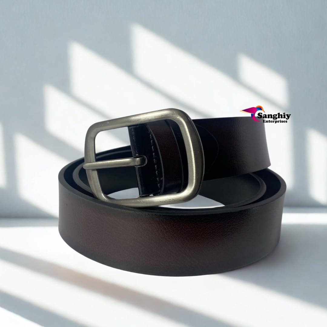Two Side Reversible Colour Buckle Belt For Men - image 2