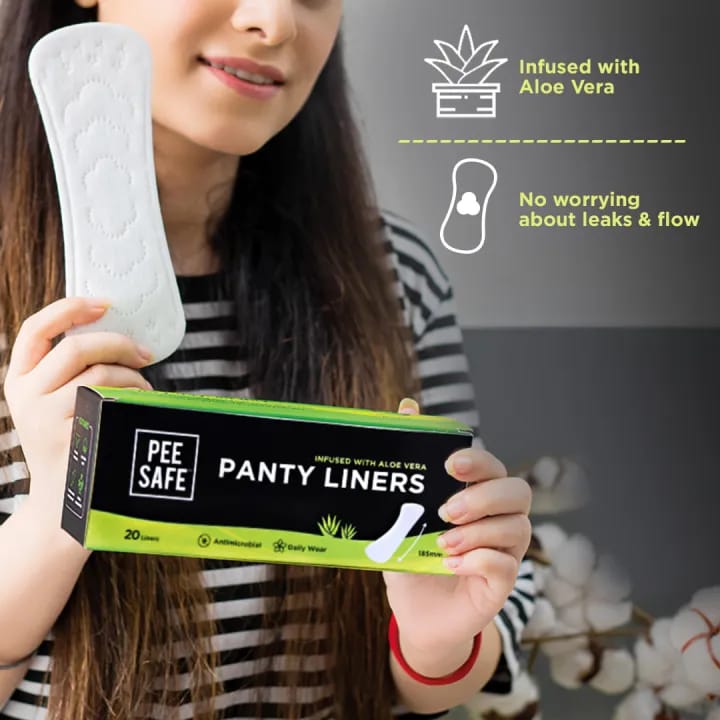 Pee Safe Aloe Vera Panty Liners 185mm (Pack of 20) – Ultra Thin, Breathable, Daily Freshness, Odor Control - image 5