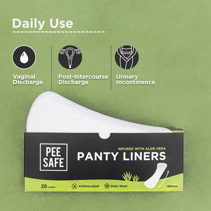 Pee Safe Aloe Vera Panty Liners 185mm (Pack of 20) – Ultra Thin, Breathable, Daily Freshness, Odor Control - image 2