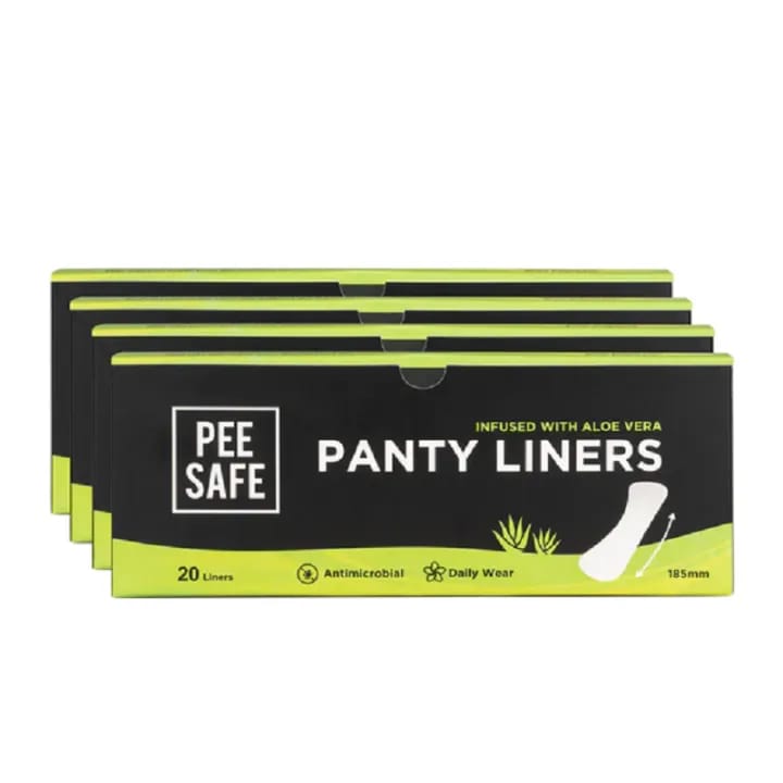 Pee Safe Aloe Vera Panty Liners 185mm (Pack of 4, 80 Liners) – Daily Freshness, Soft & Breathable, Odor Control - image 2