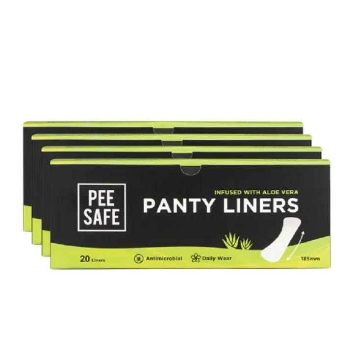 Pee Safe Aloe Vera Panty Liners 185mm (Pack of 4, 80 Liners) – Daily Freshness, Soft & Breathable, Odor Control - image 4
