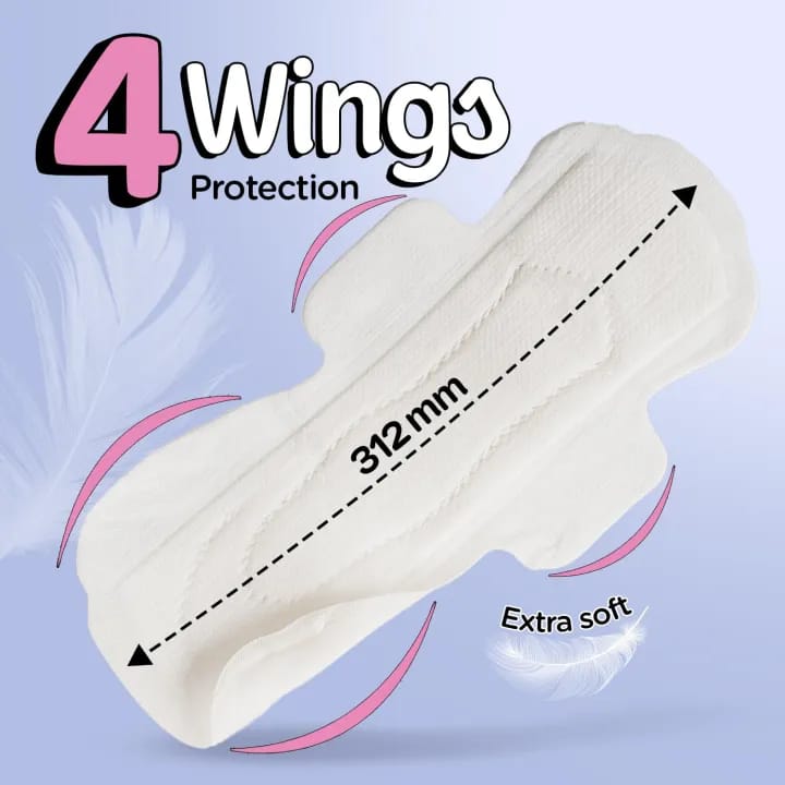 Pee Safe Comfort Ultra Thin Sanitary Pads For Women | XXL | 30 Pads For Rash Free Periods | Cottony Soft Sanitary Napkins For Ultra Comfort | Dual Wings | Toxin Free | Extra Long | Unscented - image 5