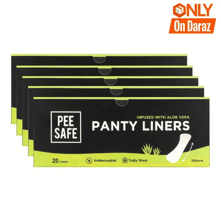 Pee Safe Aloe Vera Panty Liners 185mm (Pack of 100) – Daily Freshness, Ultra Thin, Breathable, Odor Control - image 1
