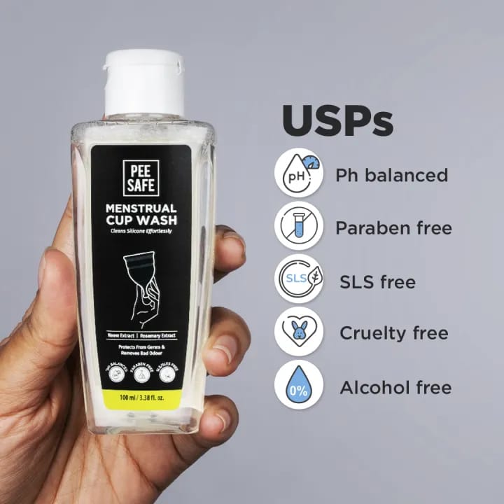 Pee Safe Menstrual Cup Wash – Gentle Intimate Cleanser for Menstrual Cup Hygiene | 100ml - image 2